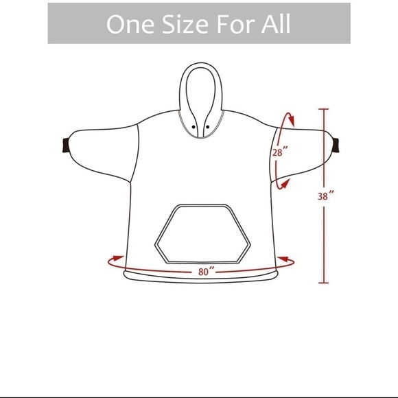 Catalonia oversized hoodie blanket - Picture 3 of 12